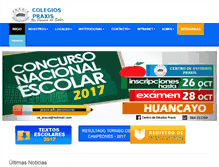Tablet Screenshot of praxis.edu.pe