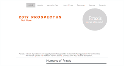 Desktop Screenshot of praxis.org.nz