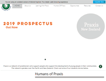 Tablet Screenshot of praxis.org.nz