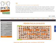 Tablet Screenshot of praxis.edu.pl