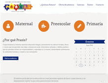 Tablet Screenshot of praxis.edu.mx