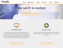 Tablet Screenshot of praxis.co.za