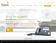 Tablet Screenshot of praxis.dk